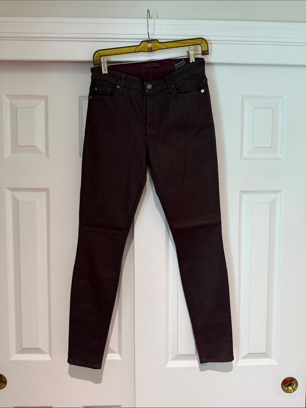 7 For All Mankind Black Skinny Jeans - Slim Fit